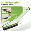 Cute 4-in-1 Bathroom Cleaner Brush Carrot-shaped Plastic Floor Cleaning Brush Stiff Bristle Rubber Scraper Crevice Brush Tool