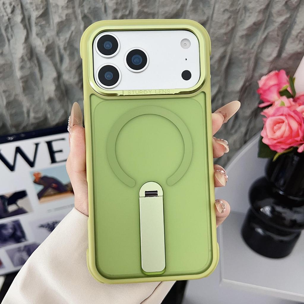 Magnetic Skin-Feel Stand Case for iPhone 17 Pro Max: Drop-Proof Protection