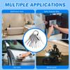 10Pcs Stainless Steel Keys,T Keys Replacement Skeleton Lock Pick Set,Multiple Shapes Emergency Tool For Bathroom Locks Car Locks
