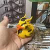 Dragon Duck Figurine Little Yellow Duck Rein Statue Sculpture Animal Model Home Office