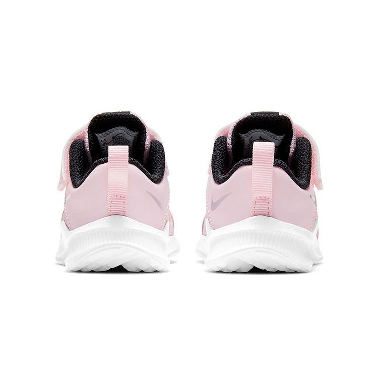 Nike Downshifter 11 TD Pink Foam Baby Sneakers Black White Metallic-Silver CZ3967-605