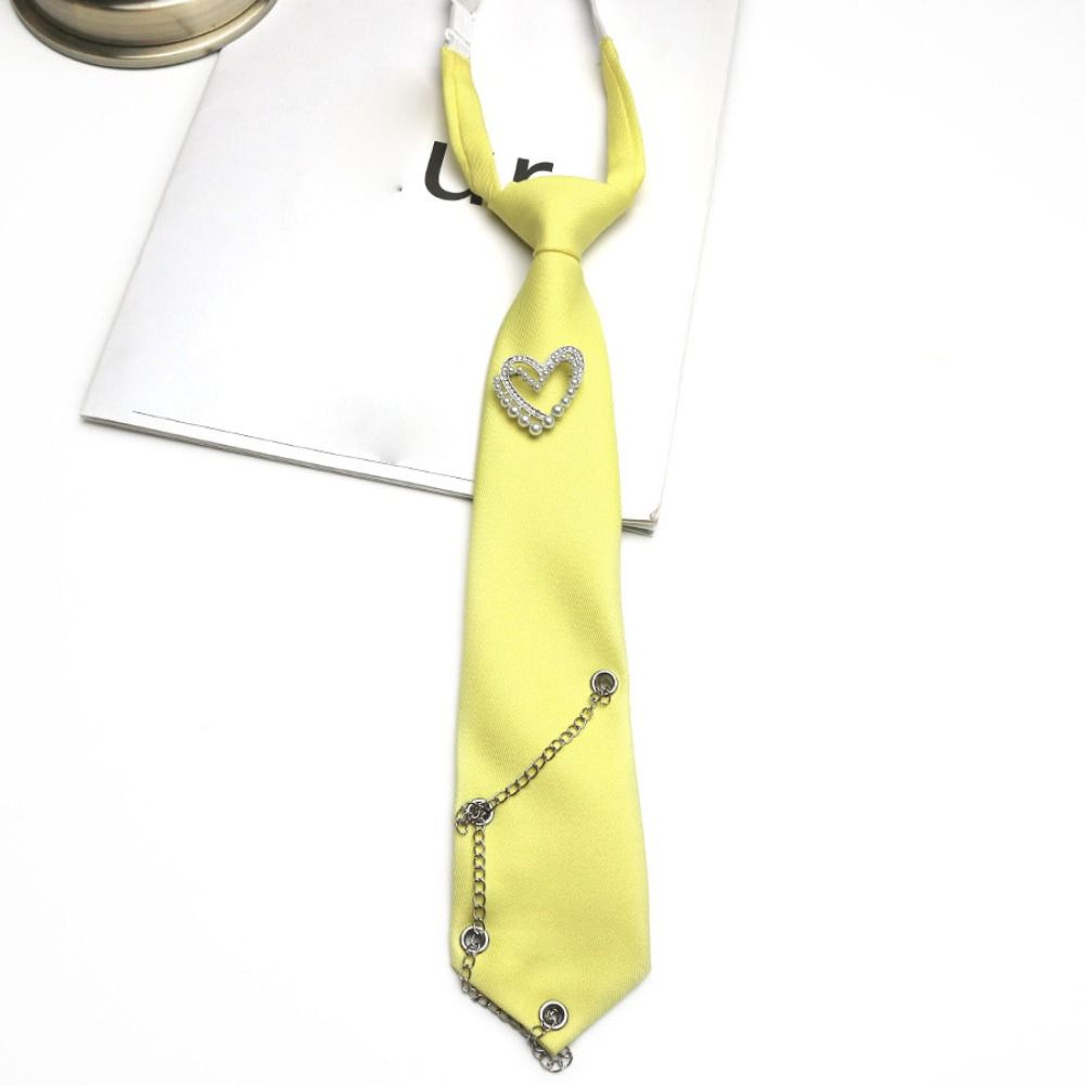Korean Style Long Necktie Tassels Shirt Tie Elegant Love Heart Tie  Kids
