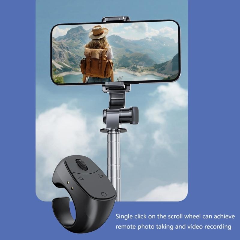 Bluetooth-compatible-compatible 5.3 Wireless Controller Touch Sensitive Remote Page Turners Ergonomic Rings Design for & Small Devices