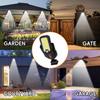 Convenient multi-mode outdoor and courtyard solar LED/COB wall lights, suitable for nighttime, courtyard, garden, roadside, and nighttime safety