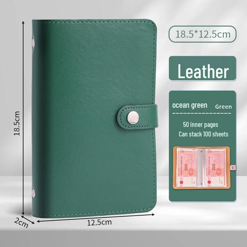 2025 Retro Financial Management Password Book: Stylish, High-Capacity Cash Storage