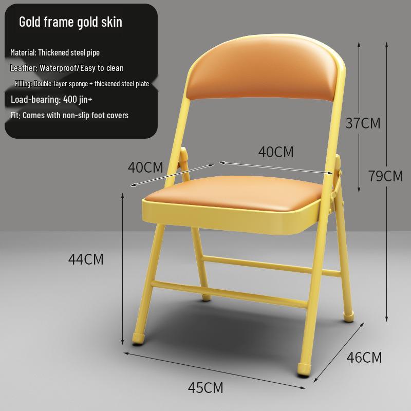 Folding Office & Dining Chair: Easy Storage, No Assembly Needed
