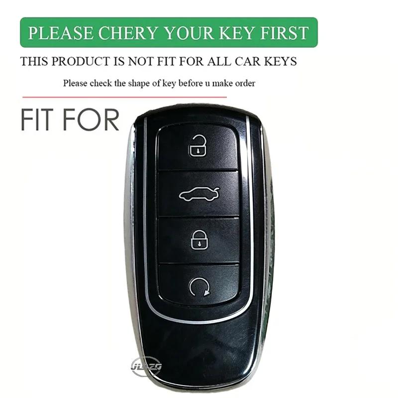 Silicone Car Key Case Cover For Chery Jaecoo J7 J8 7 Phev    Omoda Protection Key Bag Set Keychain Car Accessories