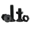DIN7991 Allen Flat Head Hex Bolt Nut Set Kit M2 M3 M4 M5 M6 Black Grade 10.9 Steel Hex Hexagon Socket Countersunk Head Screw