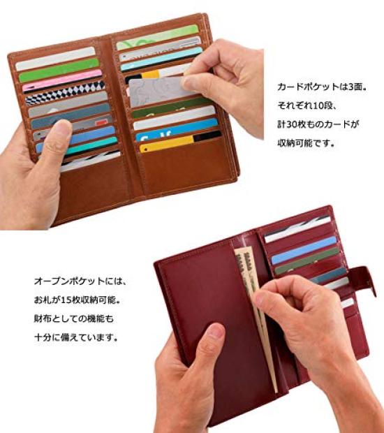 Milagro Tamponato Leather Card Case CAS2163 (Navy)