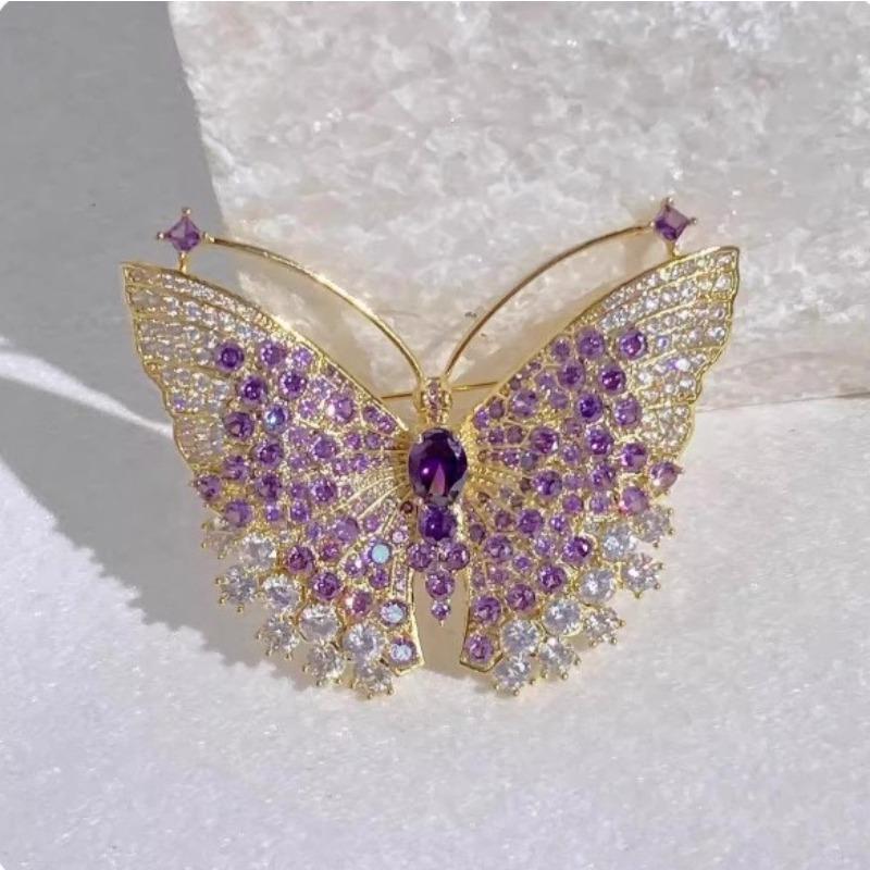 New Alloy Brooch High-end Niche Women's Peony High-end Pin Coat Suit High-end Versatile Brooch
