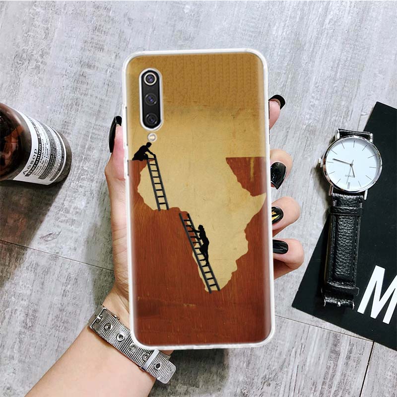 Africa Map Geography Painted Phone Case For Xiaomi Redmi Note 15 14 13 12S 12 Pro Plus 11S 11E 11 11T 10S 10 Art Soft Pattern Co