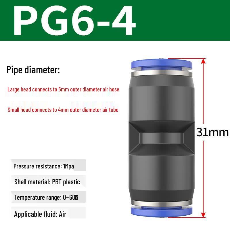 Langsai Zebo PG Straight Ferrule Quick Hose Connector
