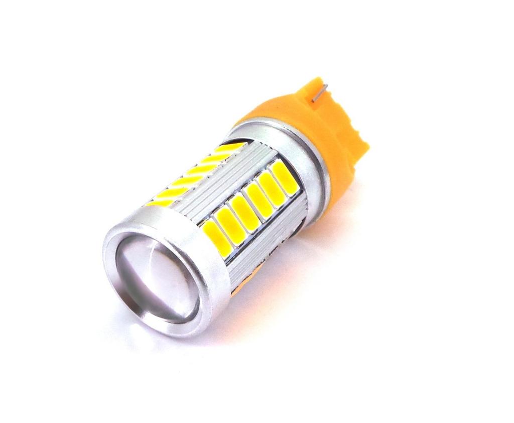 2 Pcs LED Bulb 7440 W21W 12V 1300lm CANBUS Orange Off-Road