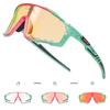 Kapvoe Color Photochromic Cycling Glasses MTB Sunglasses for Men Women Sport Speed Mountain Bike Bicycle Cycl Eyewear Goggle