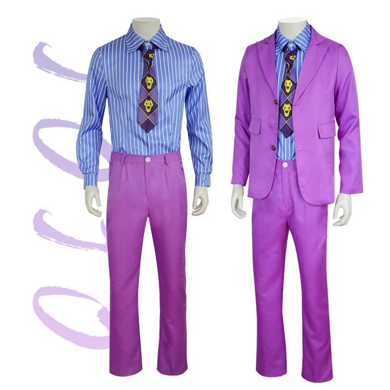 Szczegółowe ubrania do cosplayu Jojo's Bizarre Adventure Diamond Is Unbreakable Yoshikage Kira/Kosaku Kawajiri