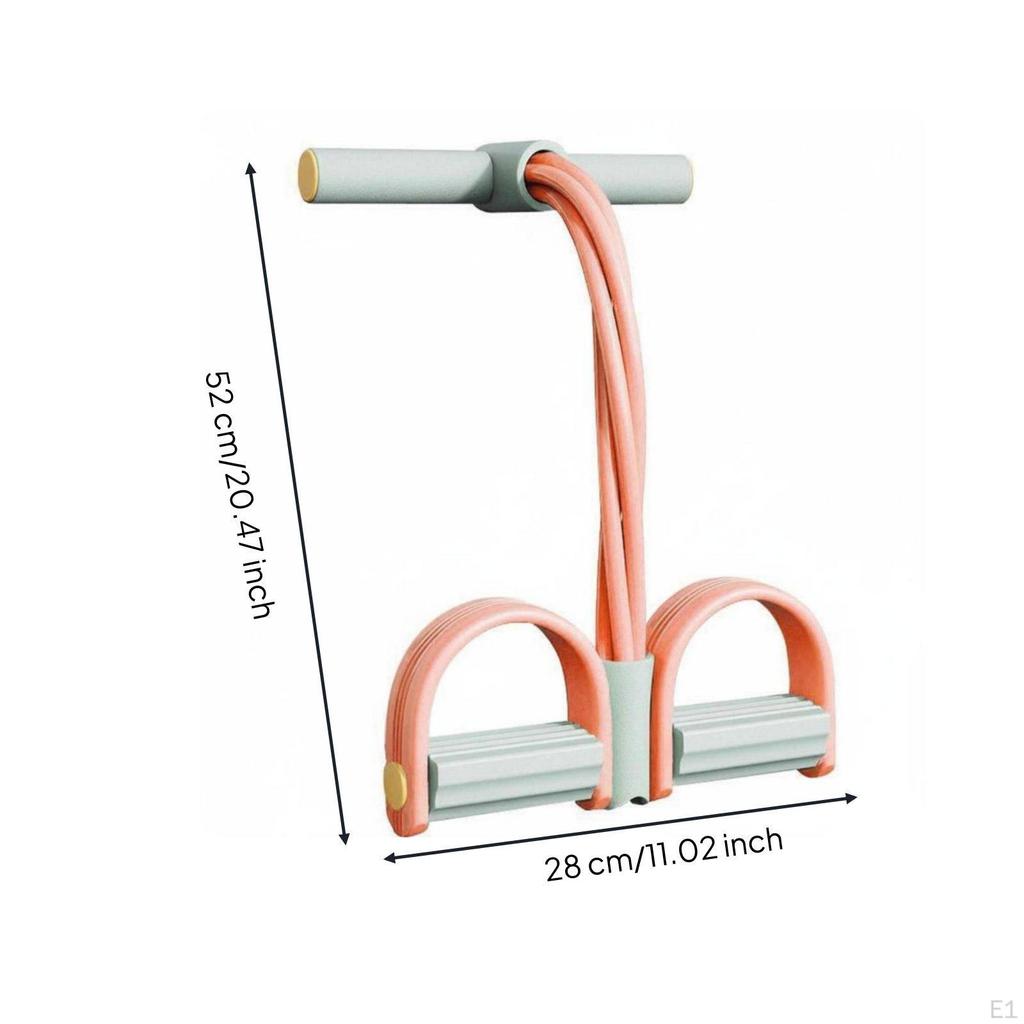 4Tube Pedal Resistance Band High MultiFunctional Situp Pull Rope for