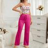Floral Camisole & Long Pants Set - Casual, Comfortable & Sexy Women's Homewear