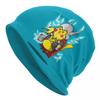 Pikachu Pokemoned Slouchy Beanie Cap Unisex Women Winter Wear Skullies Caps Bonnet Knitted Hat