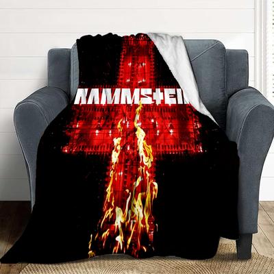 Rammstein Concert Flannel Blanket Throw Blanket Soft Warm Sofa Bed Camping Home Decor Unique Christmas Gift C9261868