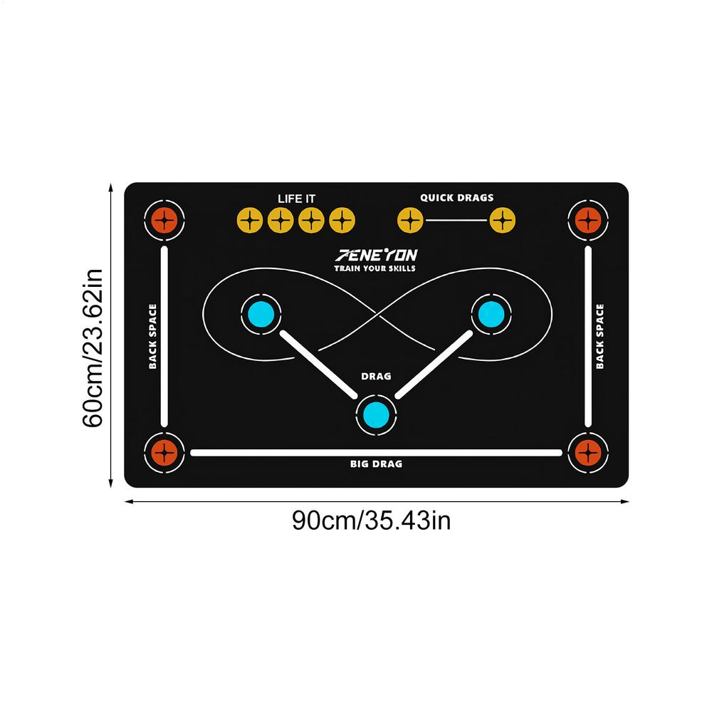 

Hockey Stickhandling & Shooting Mat - Non-Slip Dryland Training Pad for Indoor/Outdoor Practice, Ideal for All Ages, Beginners