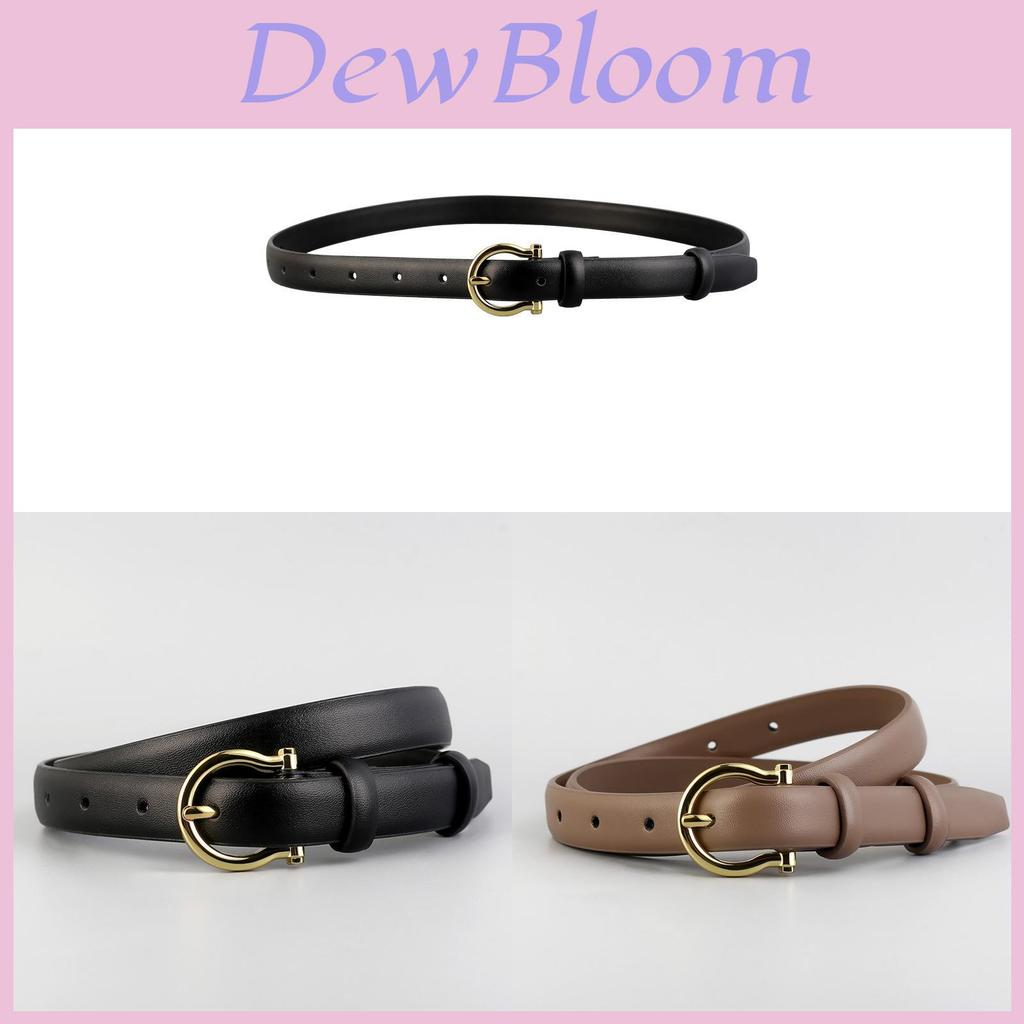 Classic Leather Woman Belt For Denim Pants With Alloy Buckle For Casual Wear
