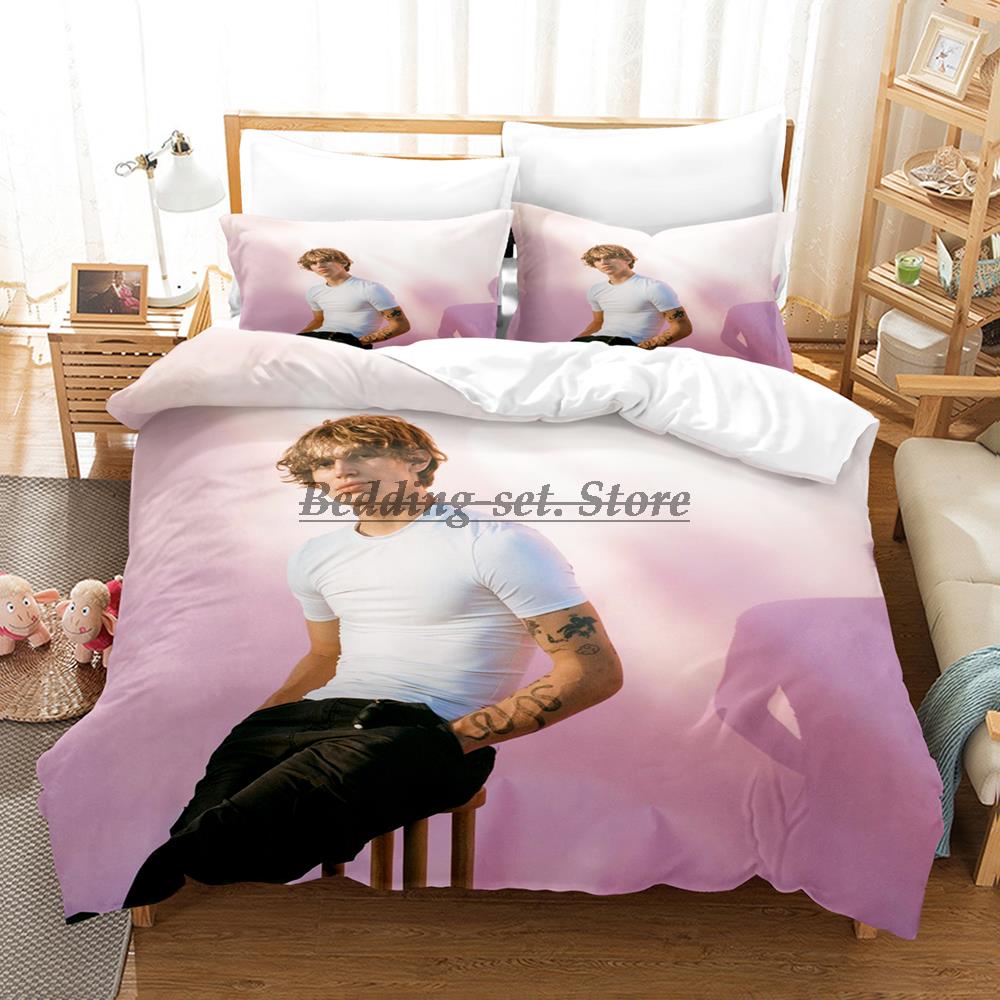 New Vinnie Hacker Merch Bedding Set Single Twin Full Queen King Size Bed Set Aldult Kid Bedroom Duvetcover Sets 3D Bed Sheet Set