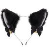 Cat Ears Bell Headband - Cosplay Catwoman Hair Accessory for Christmas & Halloween