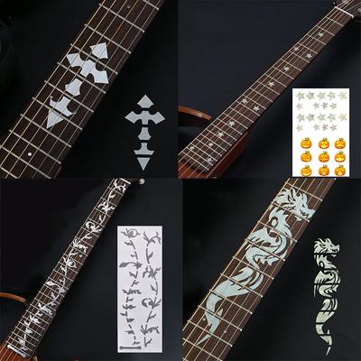 Guitar Fretboard Stickers Decals For Electric Acoustic Guitar Bass Ukulele Thin Sticker Guitar Accessories Tool