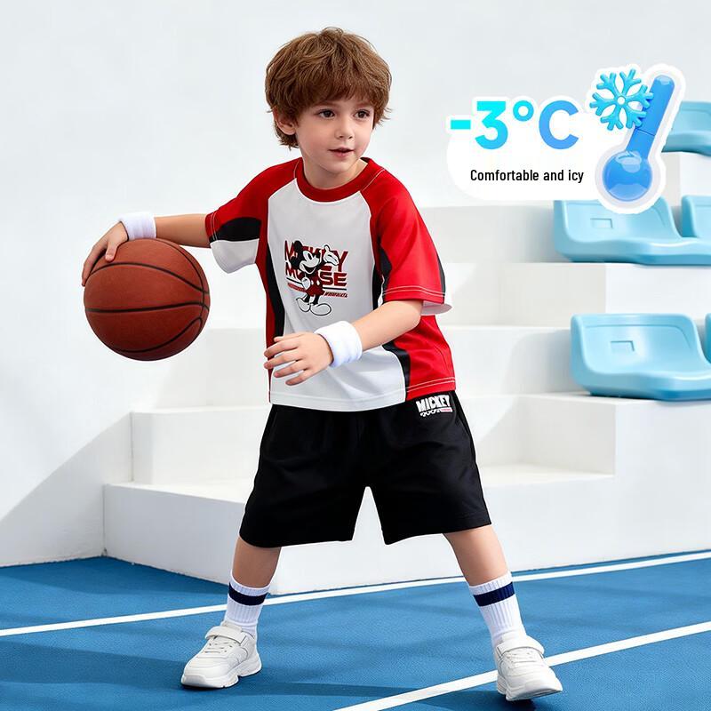 Disney Mickey Mouse Boys' Athletic T-Shirt & Shorts Set