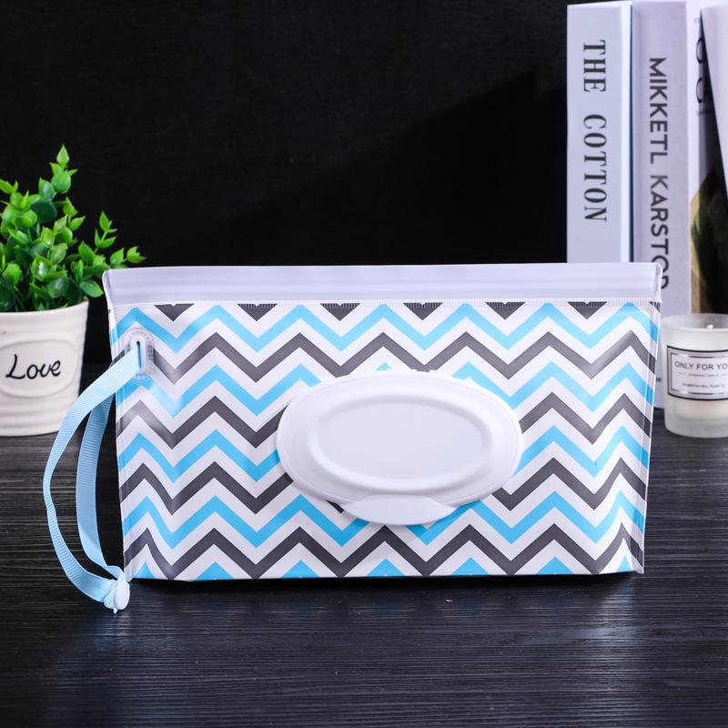 Waterproof EVA Baby Wipes Tissue Bag with Window and Pull-Out Design