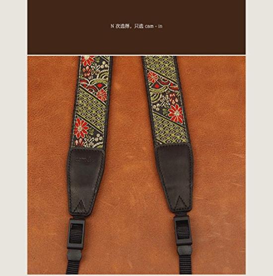 CS160 Embroidered Series Universal Cotton Camera Strap CAM8403 Cam-in