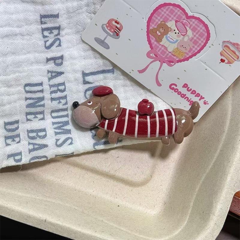 Dackel Haarspange Groß Cartoon Niedlich Krallenspangen Haarklammer Kopfschmuck Mode Haaraccessoires Für Frauen Mädchen