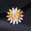 Spille Angelo Cuore Stile Accessorio Elegante Spilla Cuore Cupido per Donne Uomini Badge Gioiello Decorato con Strass