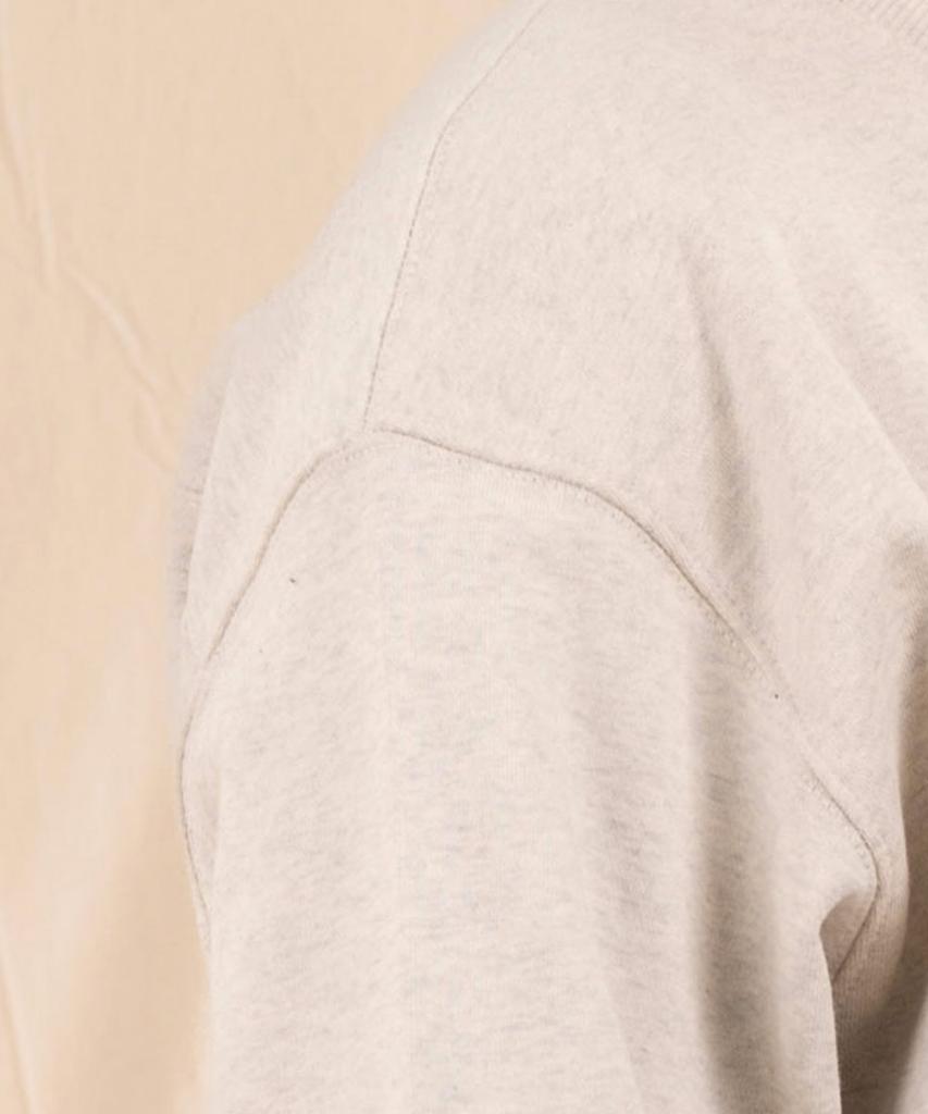 Ellamo Terry Basic Plain Oversized Sweatshirt [Oatmeal]