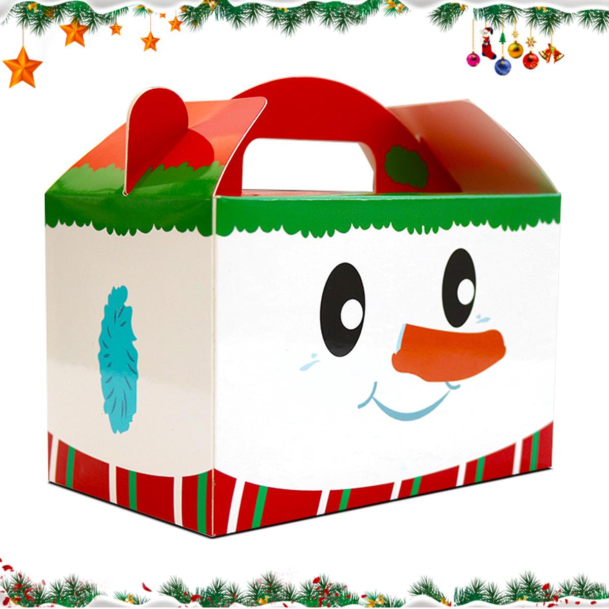 Рождественское украшение Мультяшная подарочная коробка Конфетная коробка Подарочная коробка Картонная Коробка для подарка в виде яблока Кастомизация