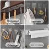 Transparent Strong Adhesive Hooks - No-Punch, No-Trace, Load-Bearing Hooks for Kitchen and Bathroom