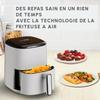 Horkovzdušná fritéza - MOULINEX - Easy Fry Compact - 3 l - 10 automatických programů - Digitální displej