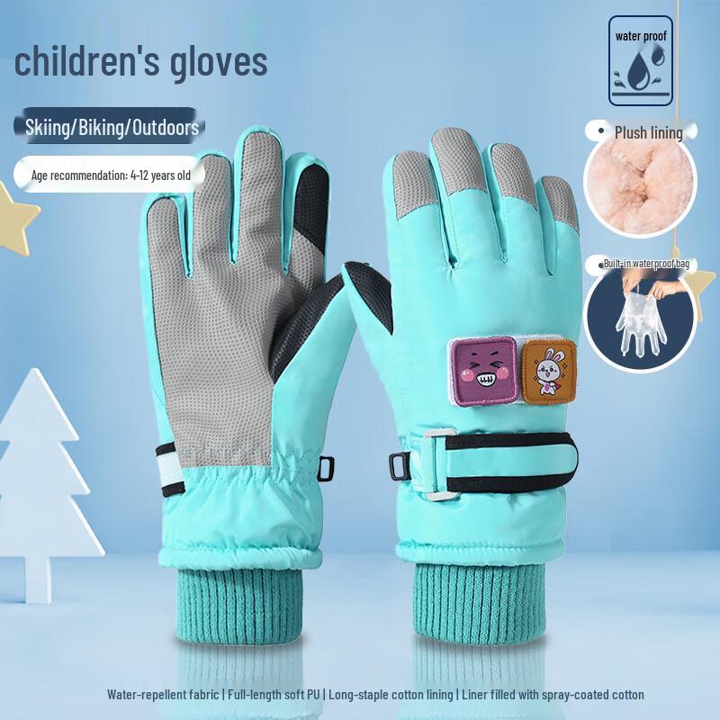 Children's Waterproof Winter Ski Gloves