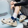 Casual running non-slip sports thick sole heightening men's and women's dad shoes couple flying woven mesh breathable and versatile