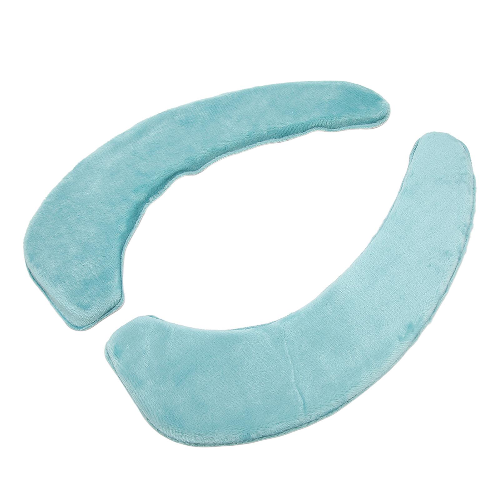 

2 шт. чехол для унитаза, мягкий, удобный, теплый, моющийся, самоклеящийся фланелевый чехол для сиденья унитаза светло-синий