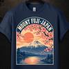 Mount Fuji Japan Shirt, Mount Fuji Sunrise Vintage Travel Poster Tee, Japan Souvenir Gift, Japan Fuji Bucket List Vacation Lover Tee