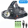 Rechargeable XHP70.2/XHP50 LED Headlamp Waterproof Head Light Fishing Searching Camping Headtorch Zoom Lantern Use 18650 Battery
