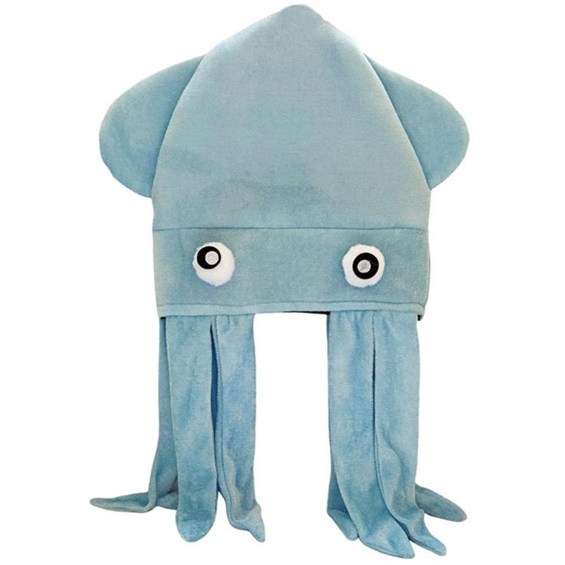 Simulation Cuttlefish Hat Funny Design Soft Fabric Comfortable Headgear For Parties And Daily Wear For Adult Kids