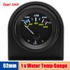 Medidor de Temperatura Automático com Sensor 1/8 NPT 52mm LED Digital Indicador de Temperatura do Óleo/Água Pressão do Óleo PSI Manômetro Preto para Carro a Gasolina