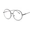 Übergroße runde Metall-Blaulichtfilter-Lesebrille für Damen und Herren, klare Gläser, Vintage-Brille, Presbyopie, Große Computerbrille