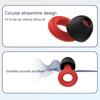 1 Pair Noise Canceling Ear Plugs with Ear Tips Soft Ergonomic Hearing Protection Swimming Study Sleeping Earplugs Traveling Use