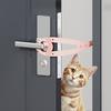 Haustürstopper für Katzen, Verstellbar für freien Ein- und Ausgang, Türspaltbelüftung ohne Bohren für klimatisierte Räume