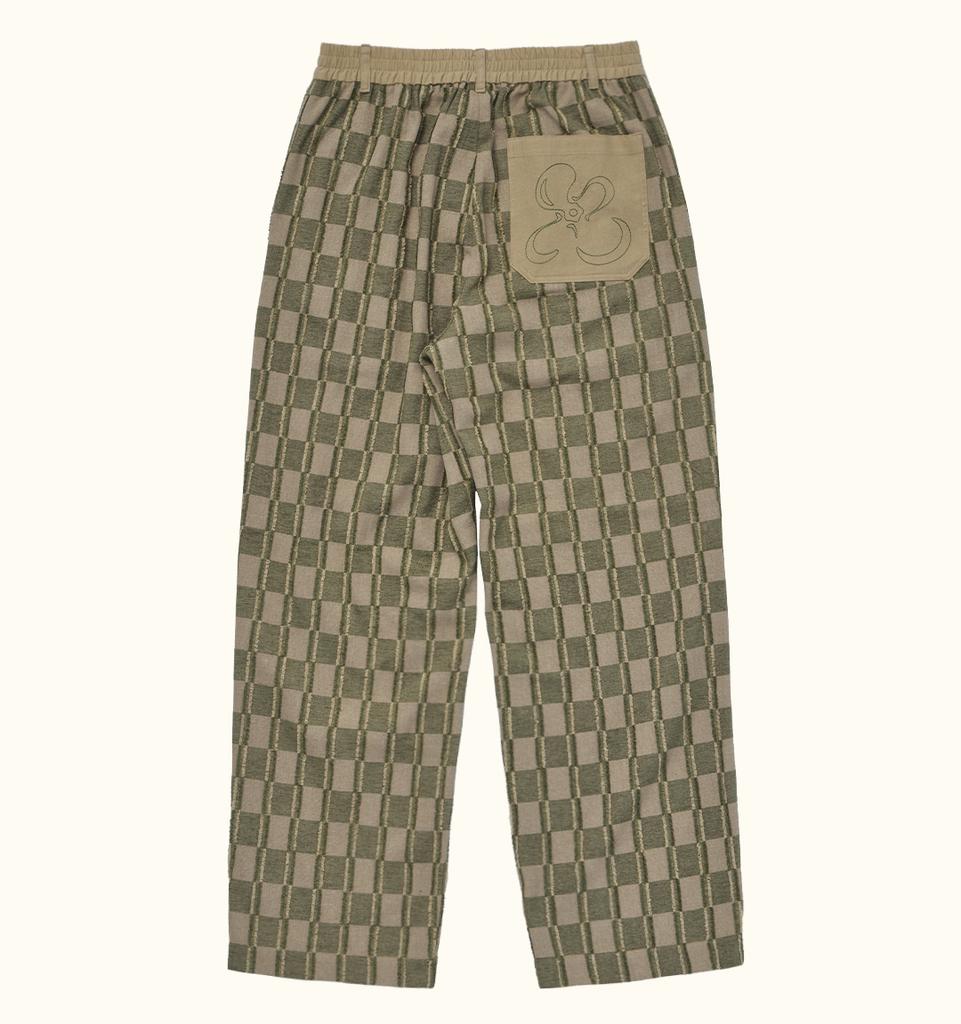 Kkotte Checkered Pants (Green)