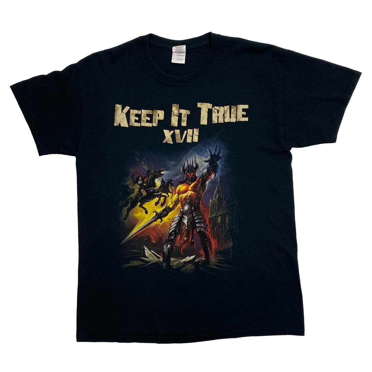 KEEP IT TRUE XVII Festival Graphic Spellout Heavy Metal Music Band T-shirt Large L