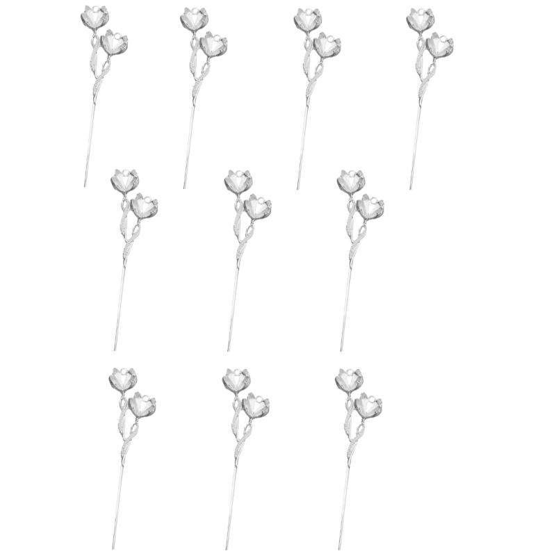 

10pieces Metal Hair Stick Making Base DIY Hair Stick Material Base for DIY Enthusiasts Making Personalized Hair Stick